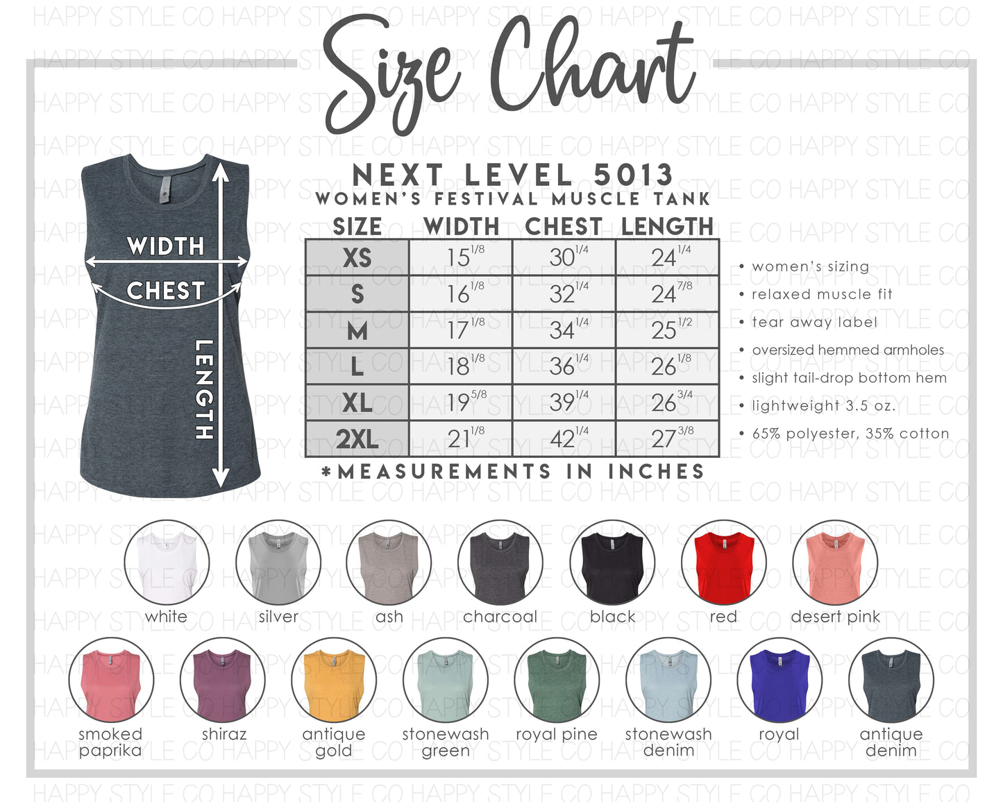 Women's Festival Muscle Tank Top