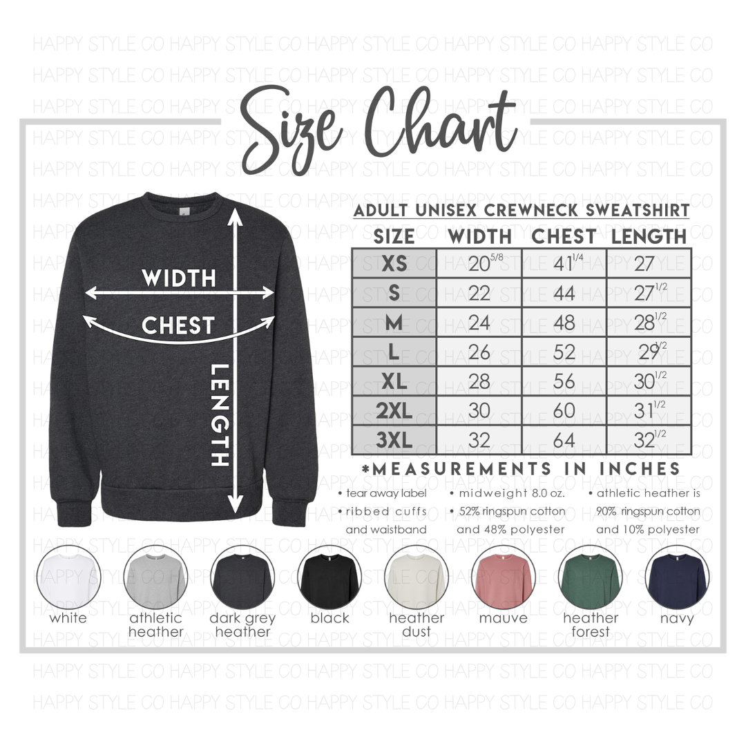 Unisex Fleece Classic Crew Neck Sweatshirt