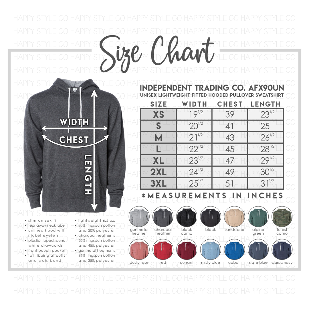 Unisex Lightweight Hooded Sweatshirt