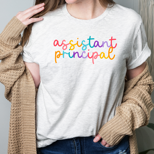 Assistant Principal Colored Cursive