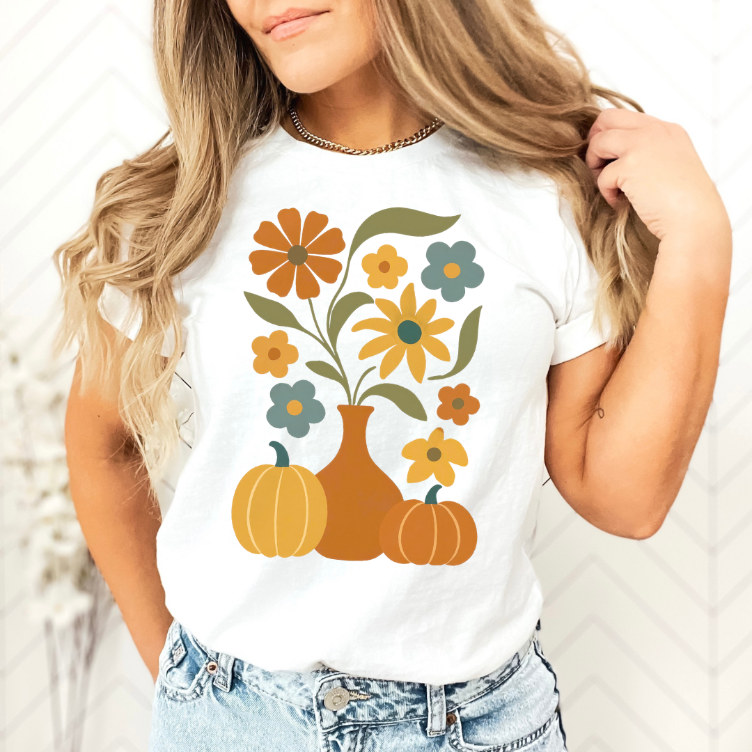 Boho Flower Vase and Pumpkin