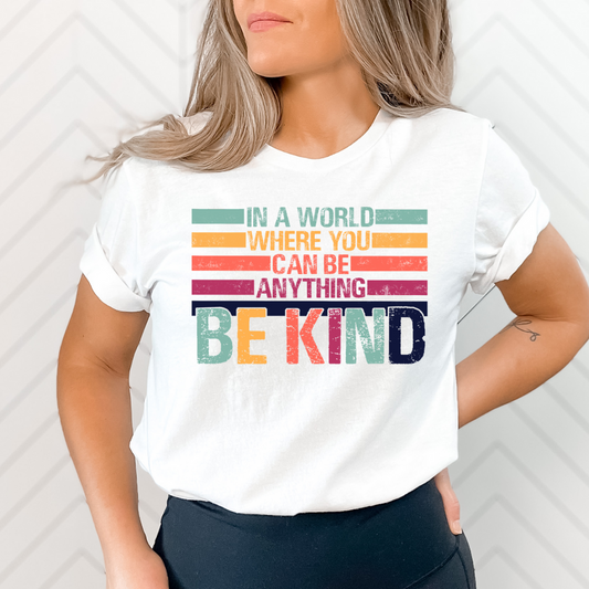 Colorful Distressed Be Kind