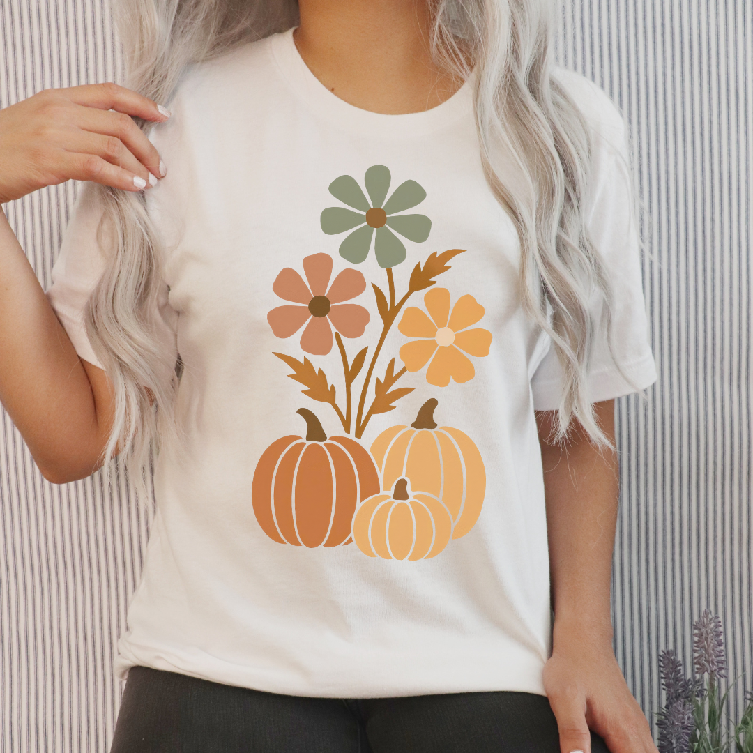 Floral Pumpkin Arrangement