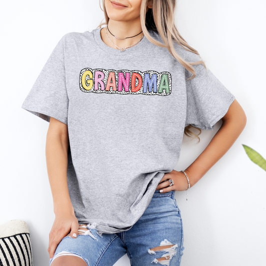 Grandma Outline Text