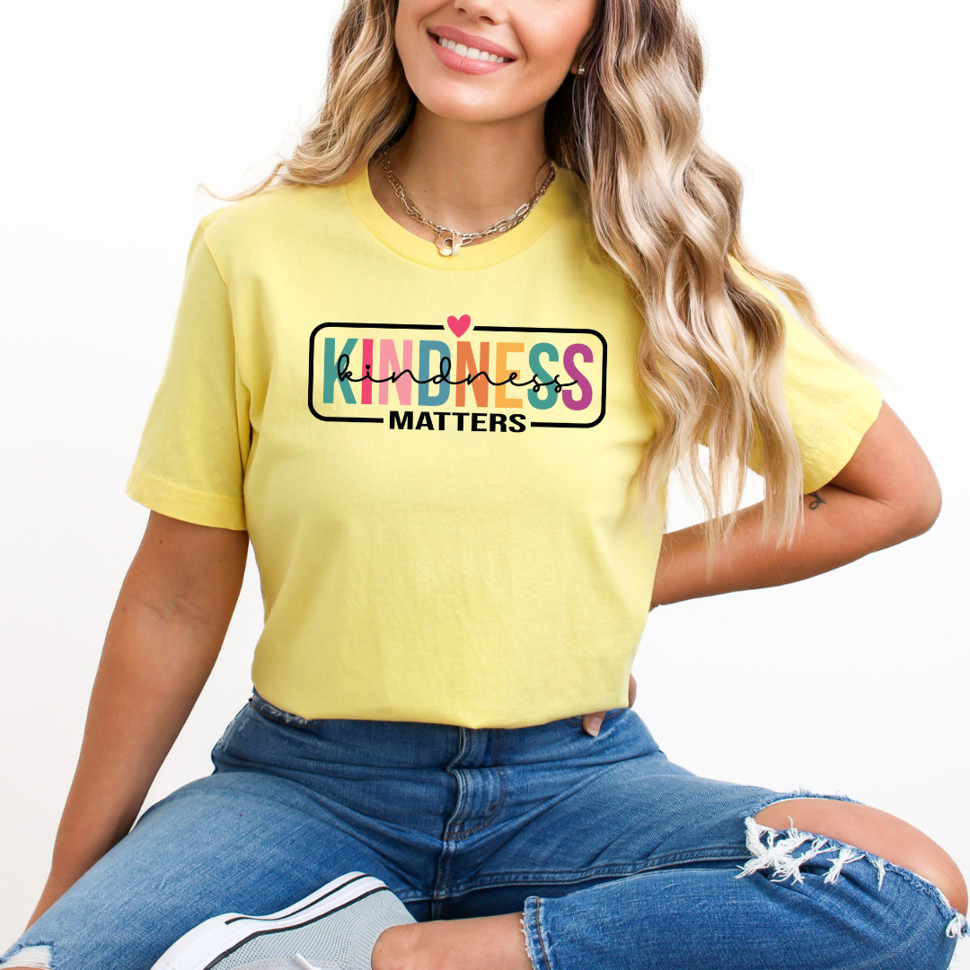 Kindness Matters Colored Framed