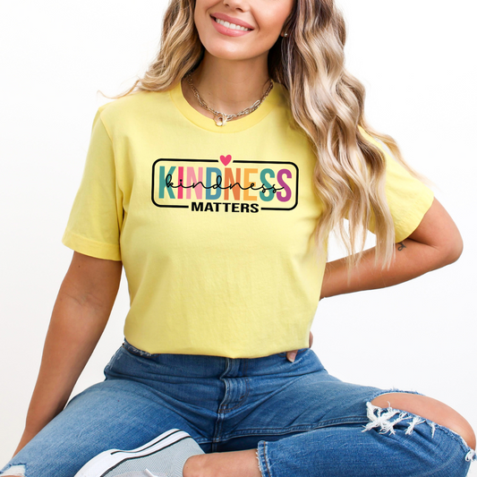 Kindness Matters Colored Framed