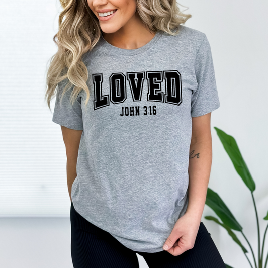 LOVED John 3:16 Varsity Style