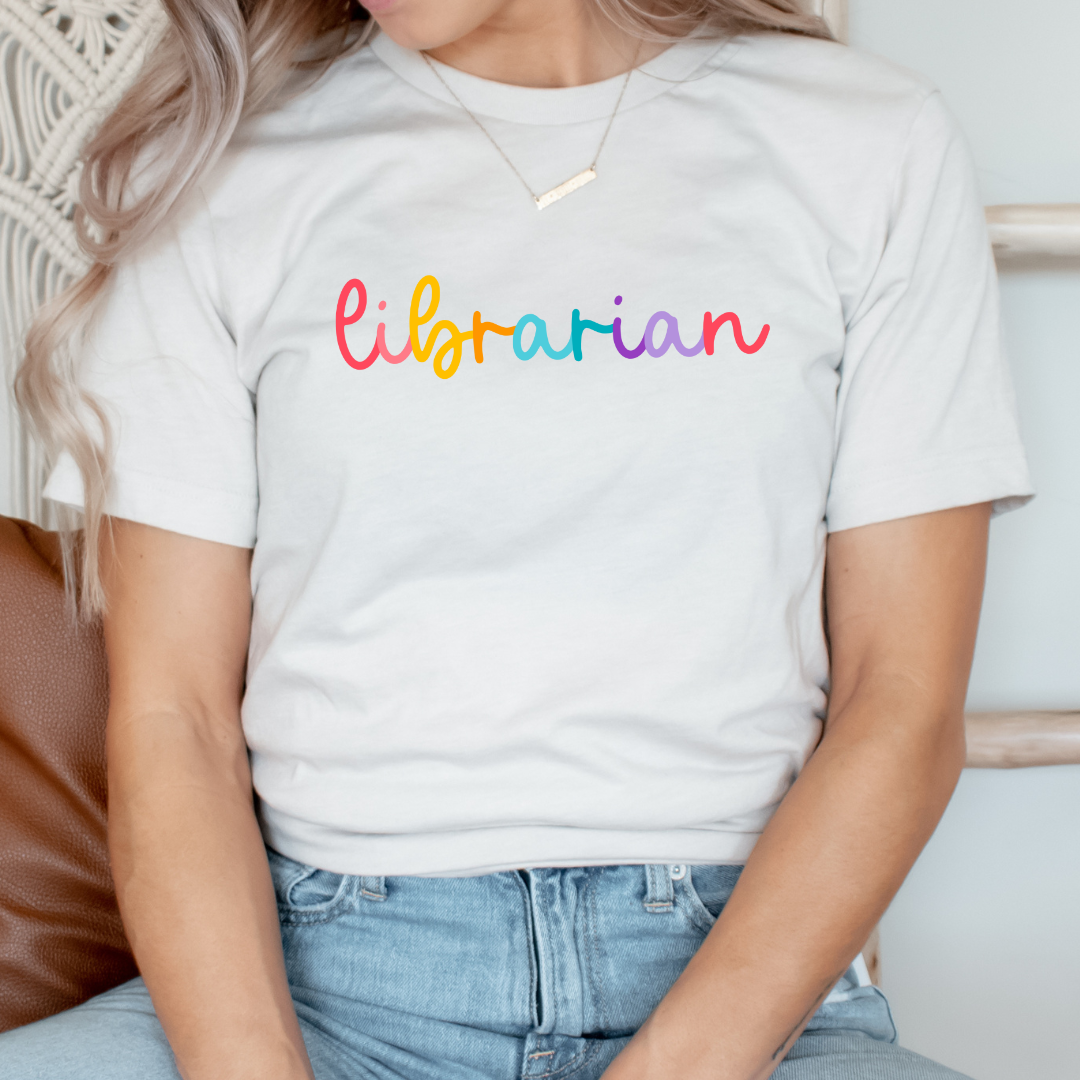 Librarian Colored Cursive