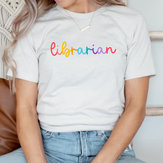 Librarian Colored Cursive