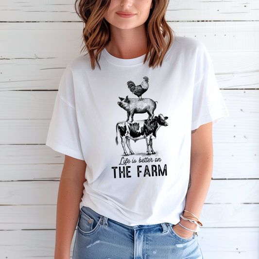 Life is Better on the Farm - Stacked