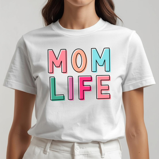 Mom Life Colorful Graphic