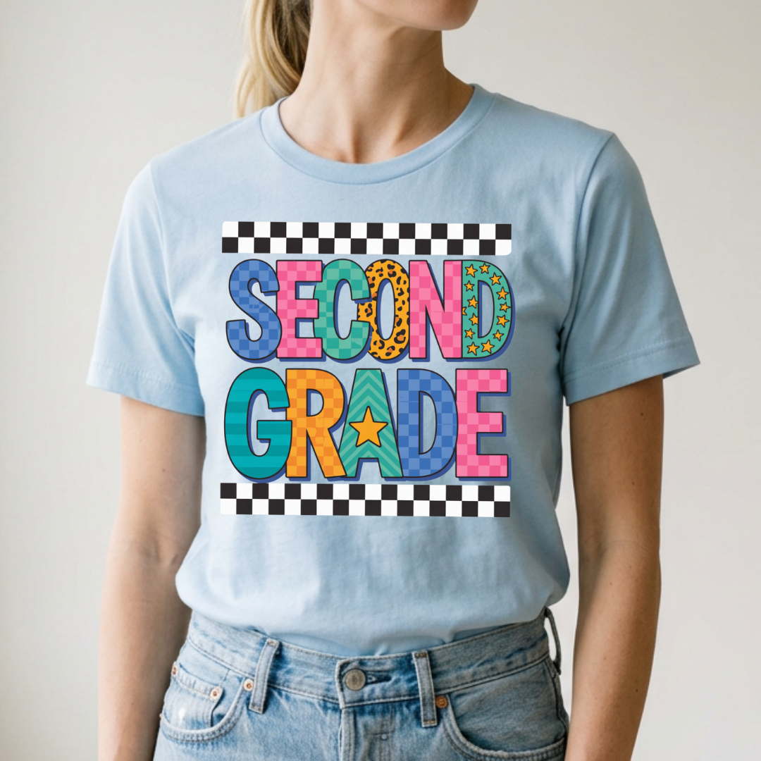 Pop Checkered Second Grade