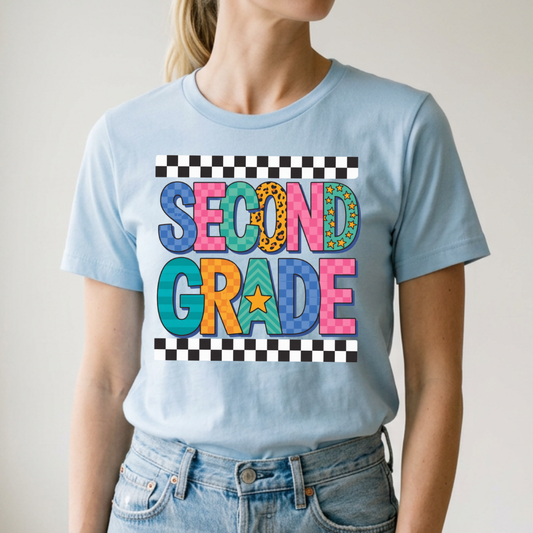 Pop Checkered Second Grade