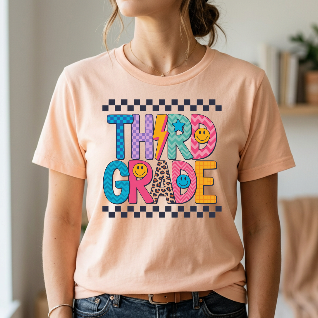 Pop Checkered Third Grade