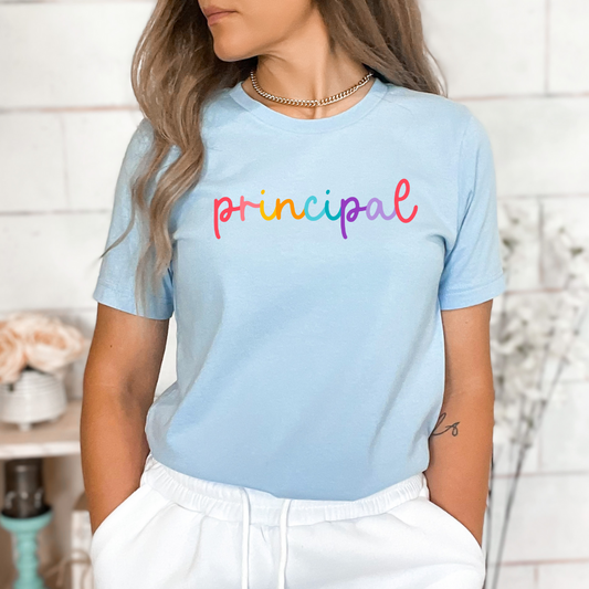 Principal Colored Cursive