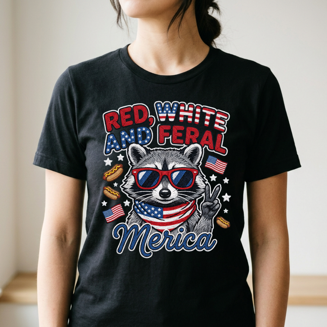 Red White Feral Merica