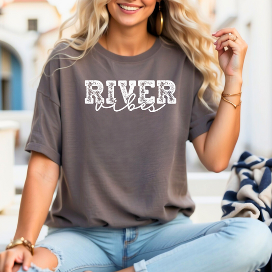 River Vibes Distressed White