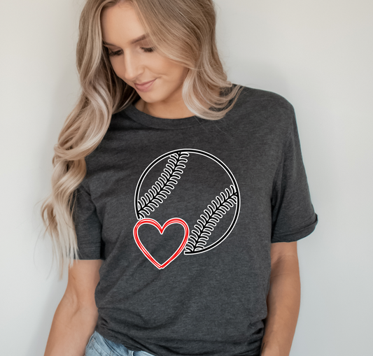Baseball Laces Heart