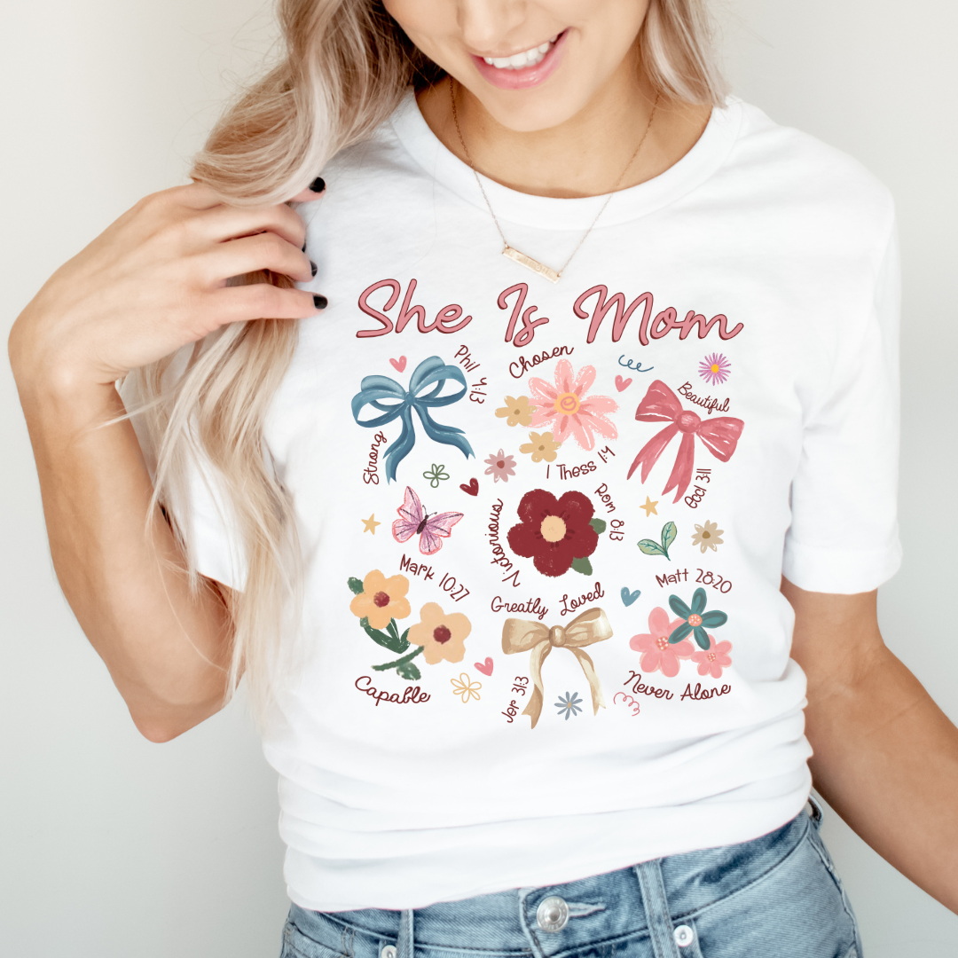 She Is Mom - Affirmation Graphic