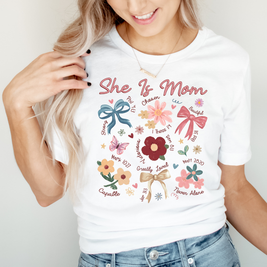She Is Mom - Affirmation Graphic
