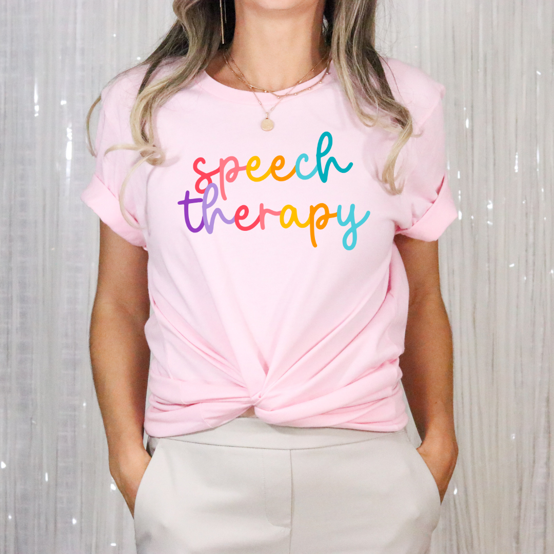 Speech Therapy Colored Cursive