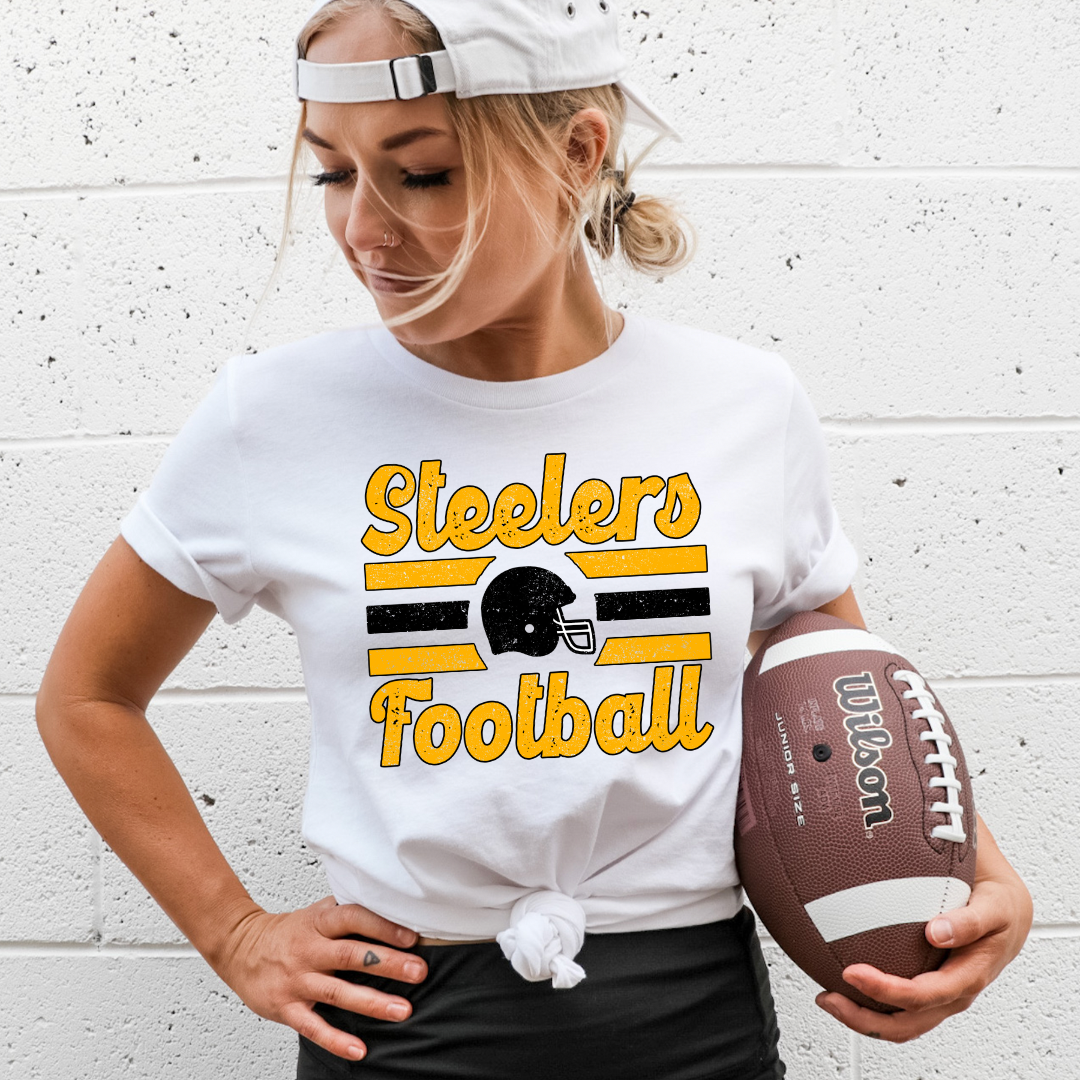 Steelers Football Distressed