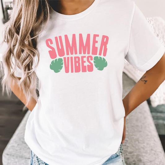 Summer Vibes Tropical Leaves
