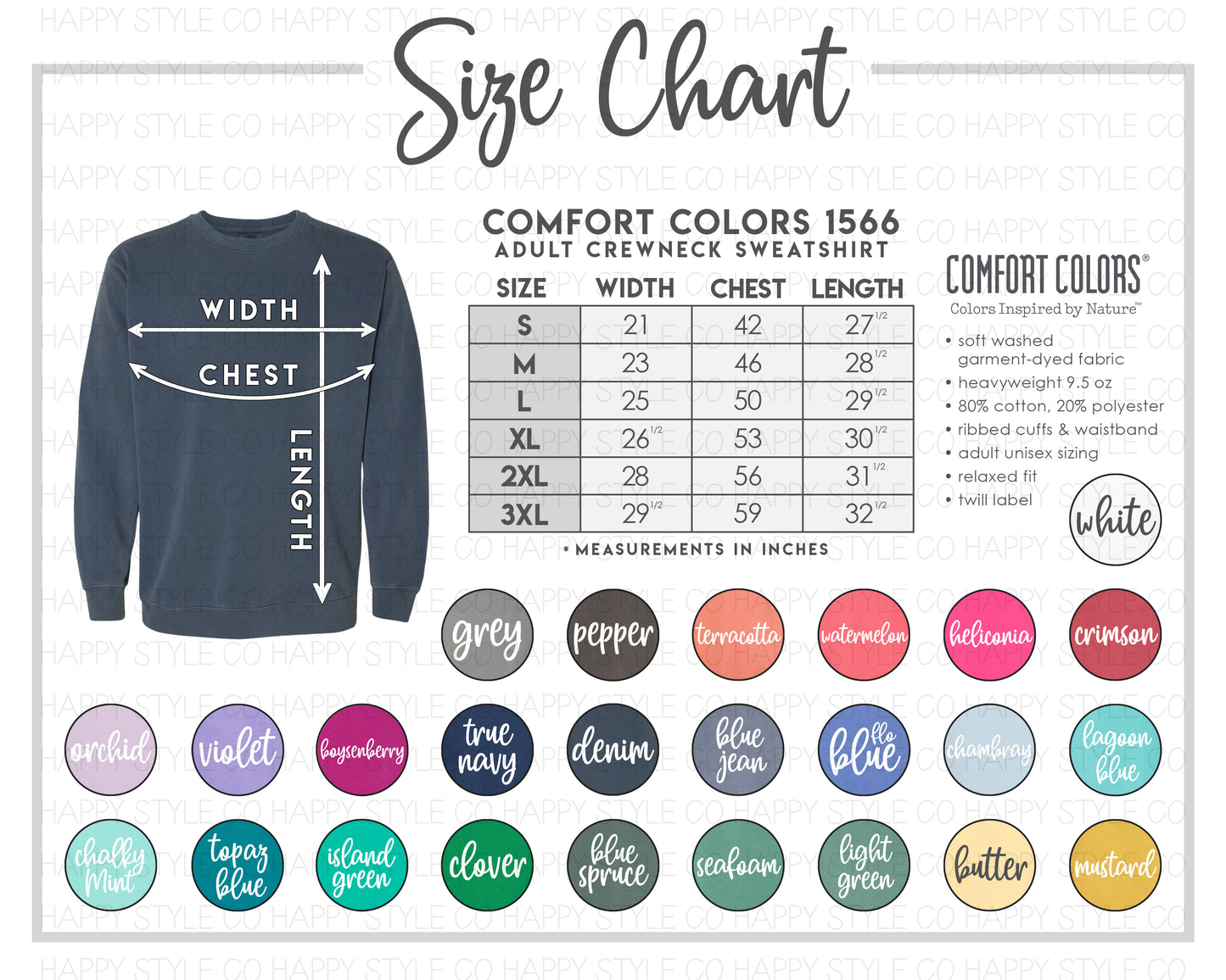 Unisex Garment Dyed Sweatshirt