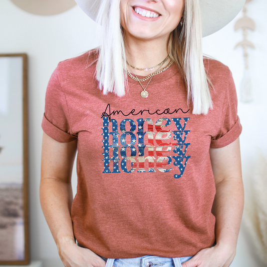 American Honey Grunge Flag