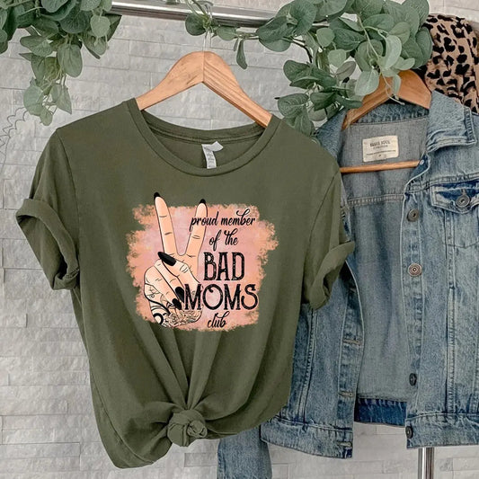 Bad Mom Club Peace Sign - Happy Style Co