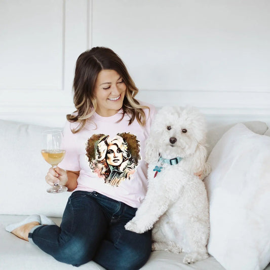 Dolly Parton Watercolor Heart - Happy Style Co