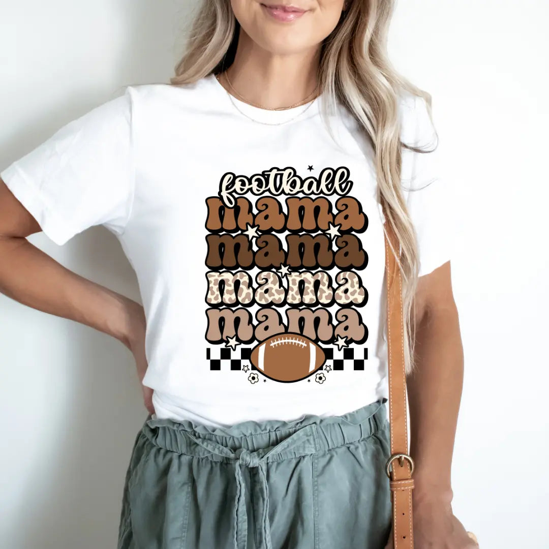 Football Mama Checkered