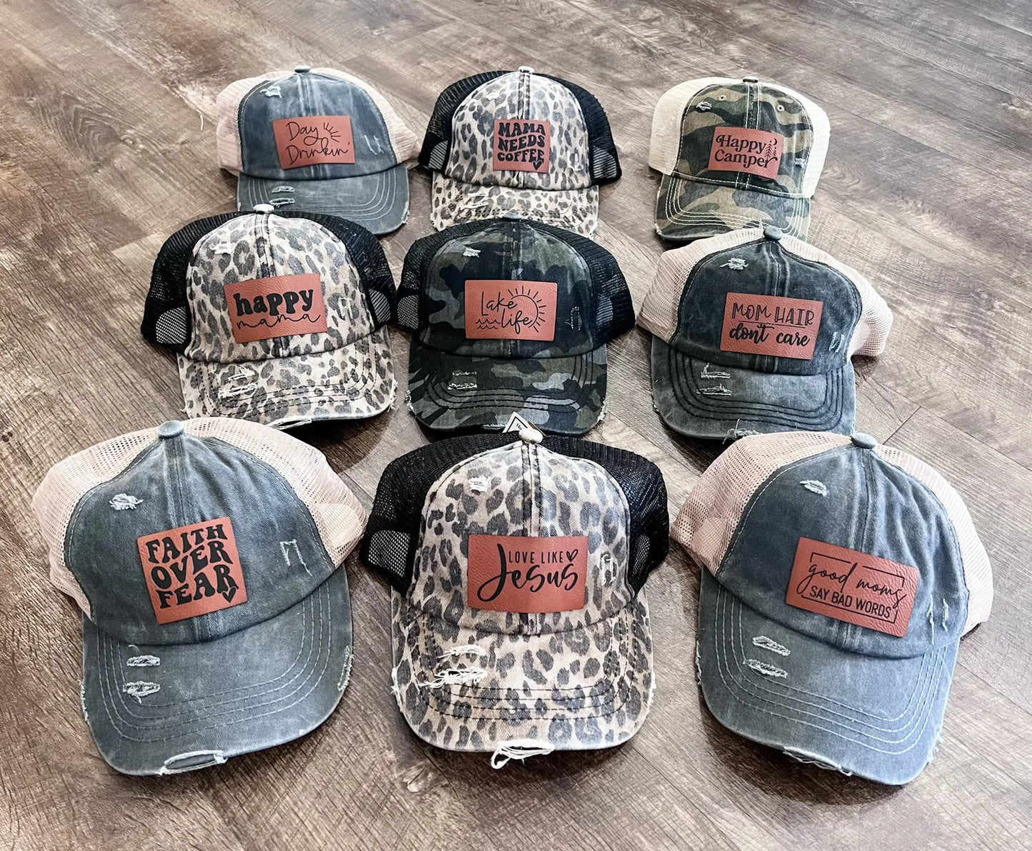 Leather Patch Hats