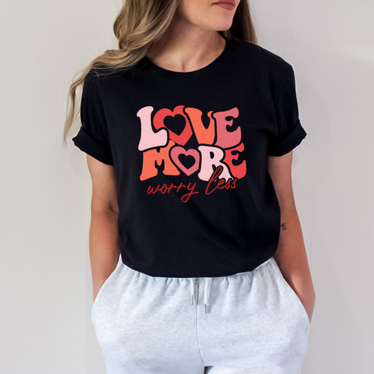 Love More Wavy Text