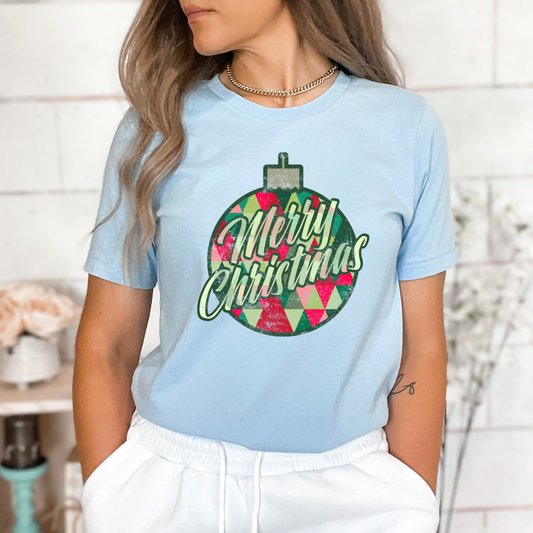 Merry Christmas Ball Ornament