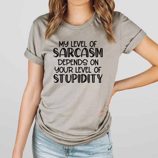My Level Of Sarcasm