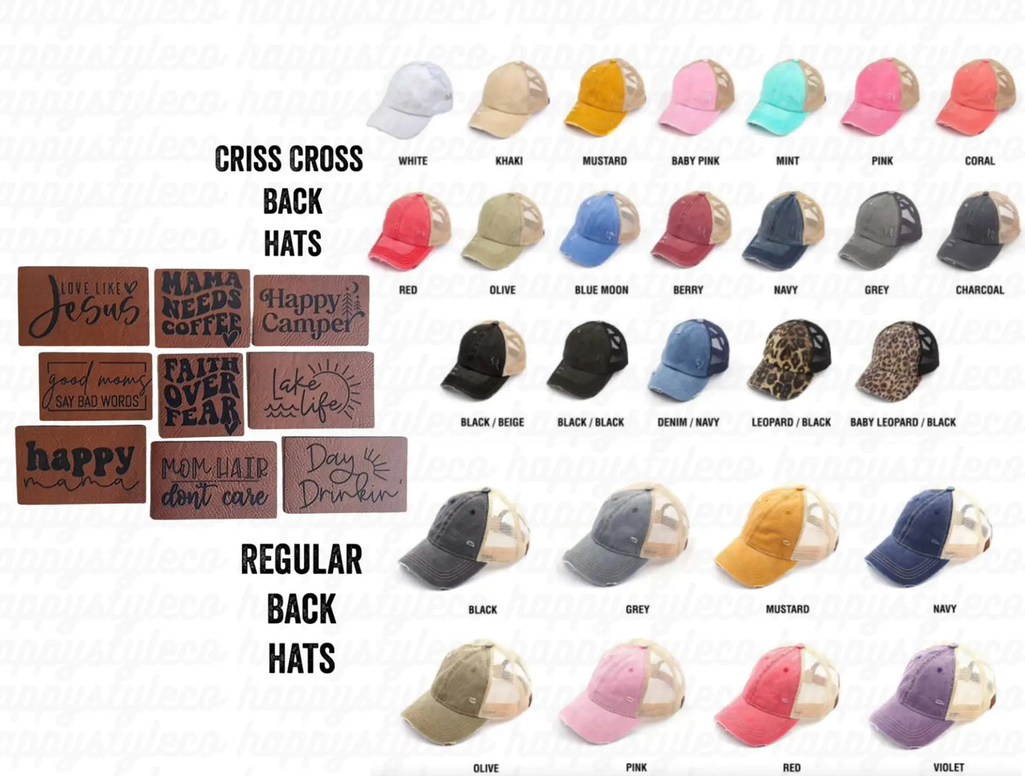 Leather Patch Hats