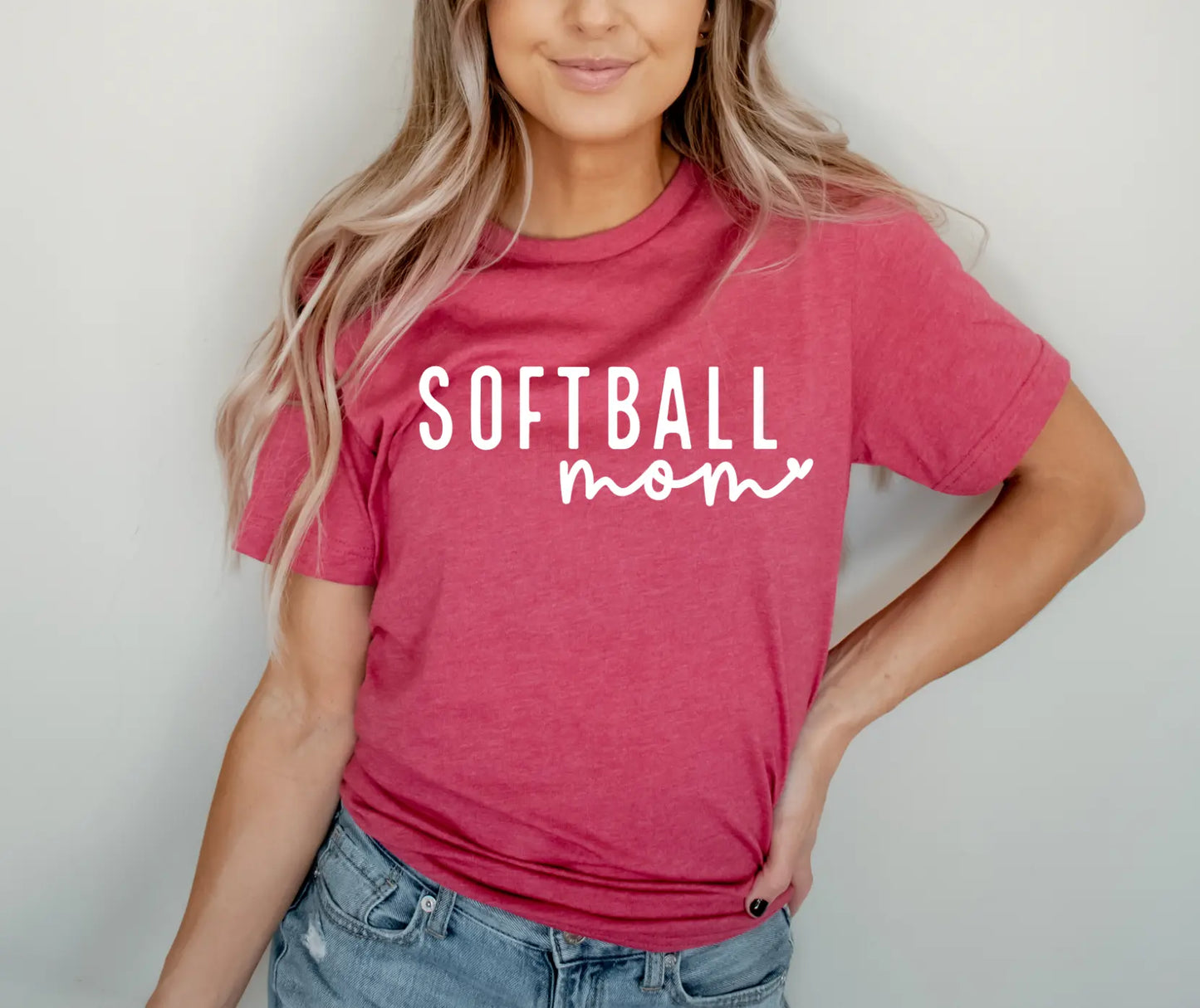 Softball Mom Heart