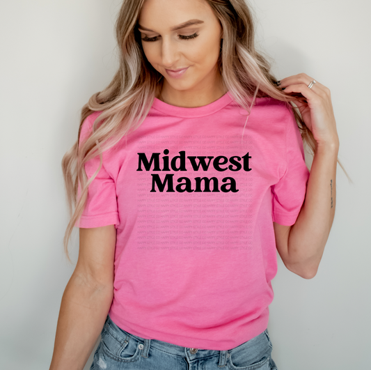 Retro Distressed Midwest Mama