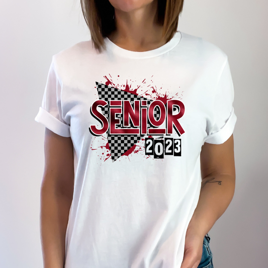 Senior Checkered Maroon