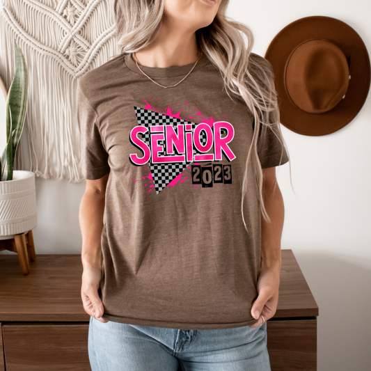 Senior Checkered Pink