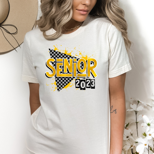 Senior Checkered Yellow