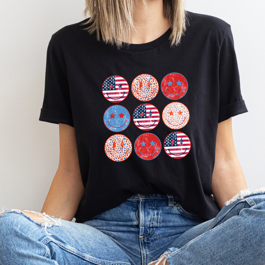Smiley USA Flag