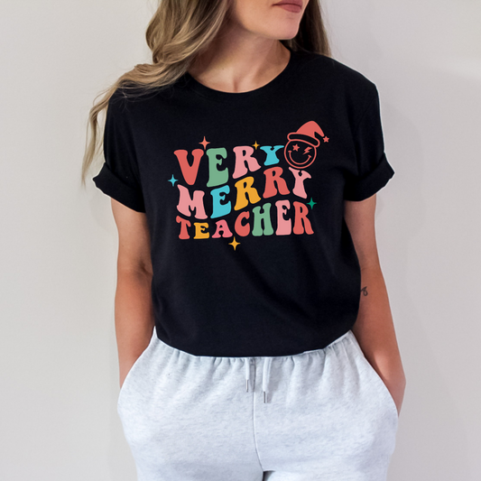 Very Merry Teacher Colorful